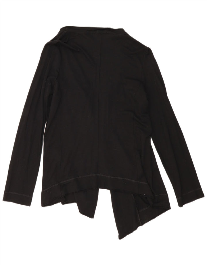 Maglione cardigan asimmetrico da donna Benetton UK 12 medio nero