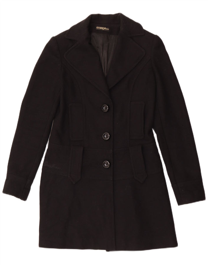 Cappotto da donna Guess UK 12 medio in lana nera
