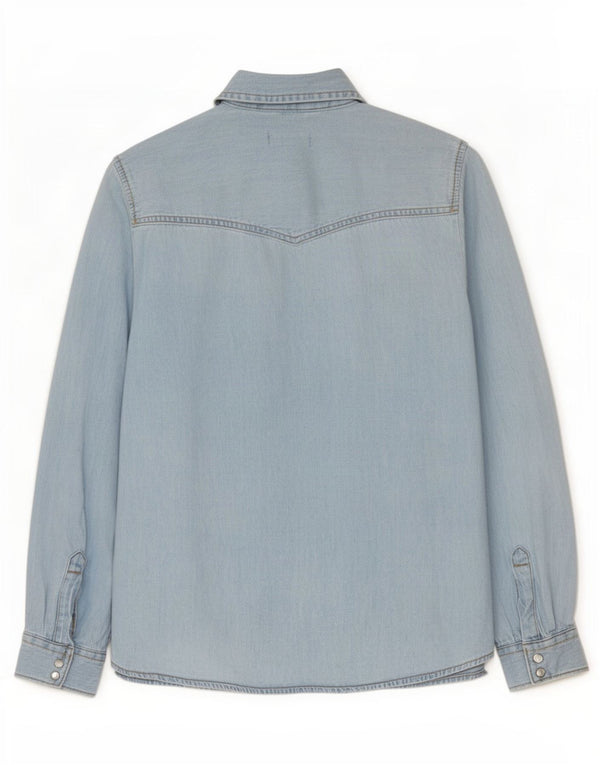 Camicia di jeans da donna Benetton UK 10 piccola blu