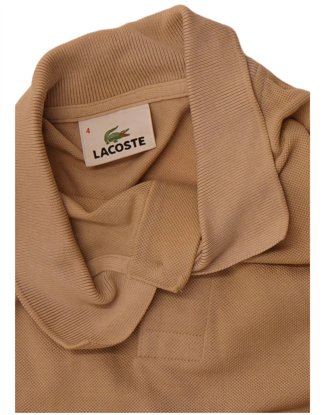 Polo da uomo LACOSTE taglia 4 marrone medio