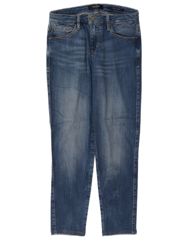 Jeans Guess da donna sexy Curve Crop Slim W27 L26 Lyocell blu