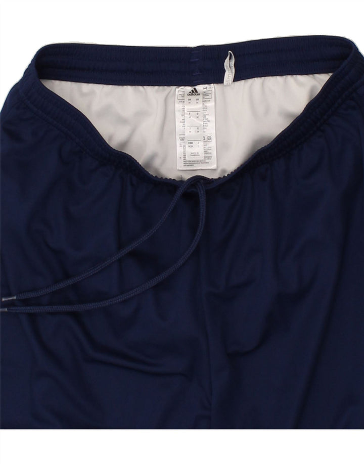 ADIDAS Mens Climalite Sport Shorts Medium  Navy Blue Polyester Vintage Adidas and Second-Hand Adidas from Messina Hembry 