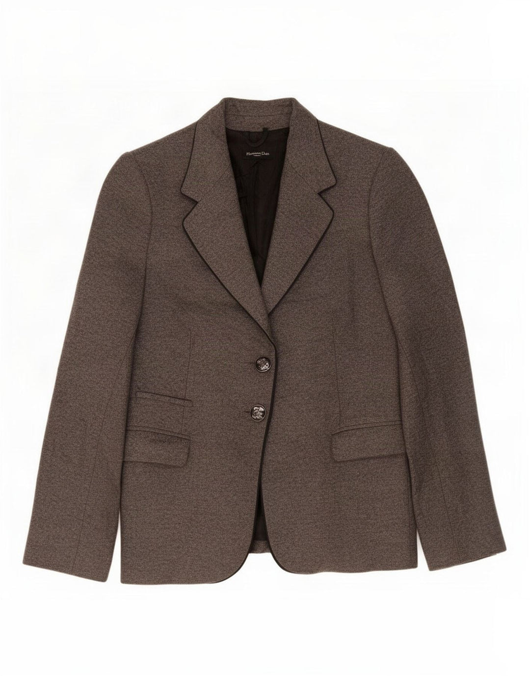 Giacca blazer da donna a 2 bottoni Massimo Dutti EU 44 XL lana grigia