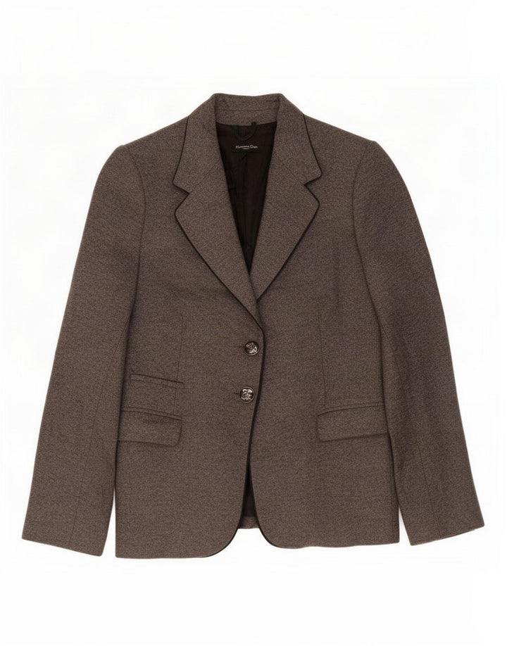 Giacca blazer da donna a 2 bottoni Massimo Dutti EU 44 XL lana grigia