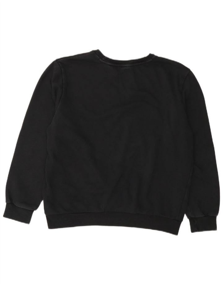 Felpa oversize con grafica da donna Puma UK 16 Large Black Cotton