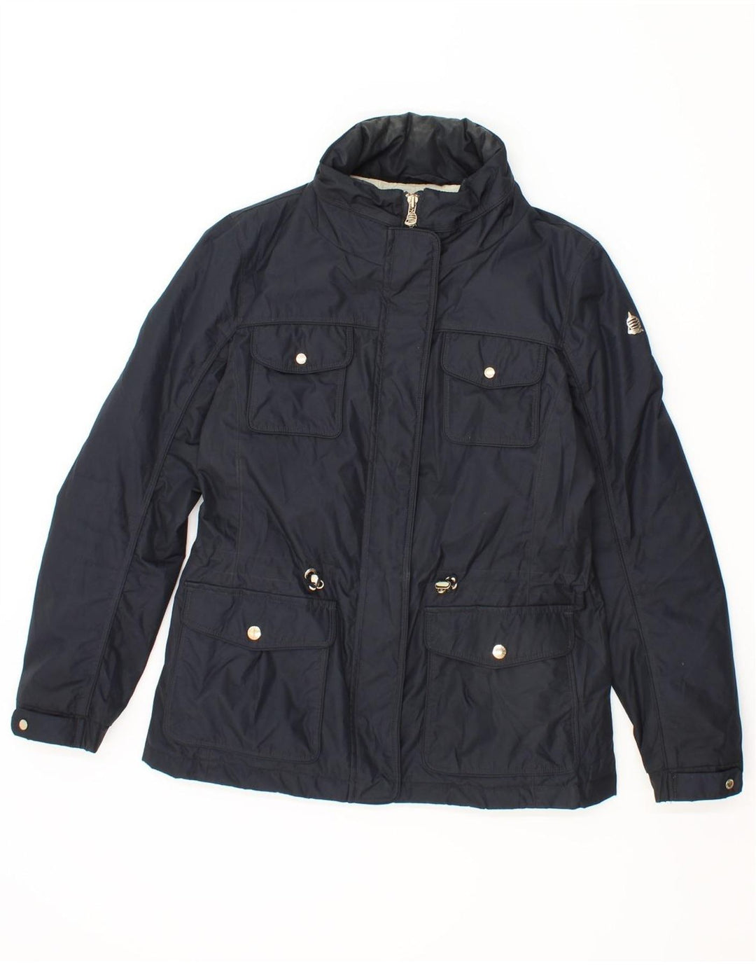 MARINA YACHTING Womens Utility Jacket IT 40 Small Navy Blue Polyester Vintage Marina Yachting and Second-Hand Marina Yachting from Messina Hembry 
