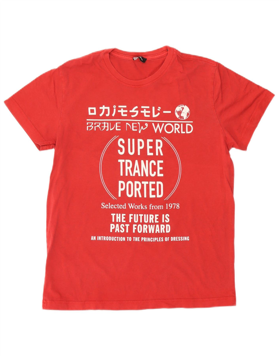 T-shirt grafica da donna Diesel Top UK 16 grande rossa