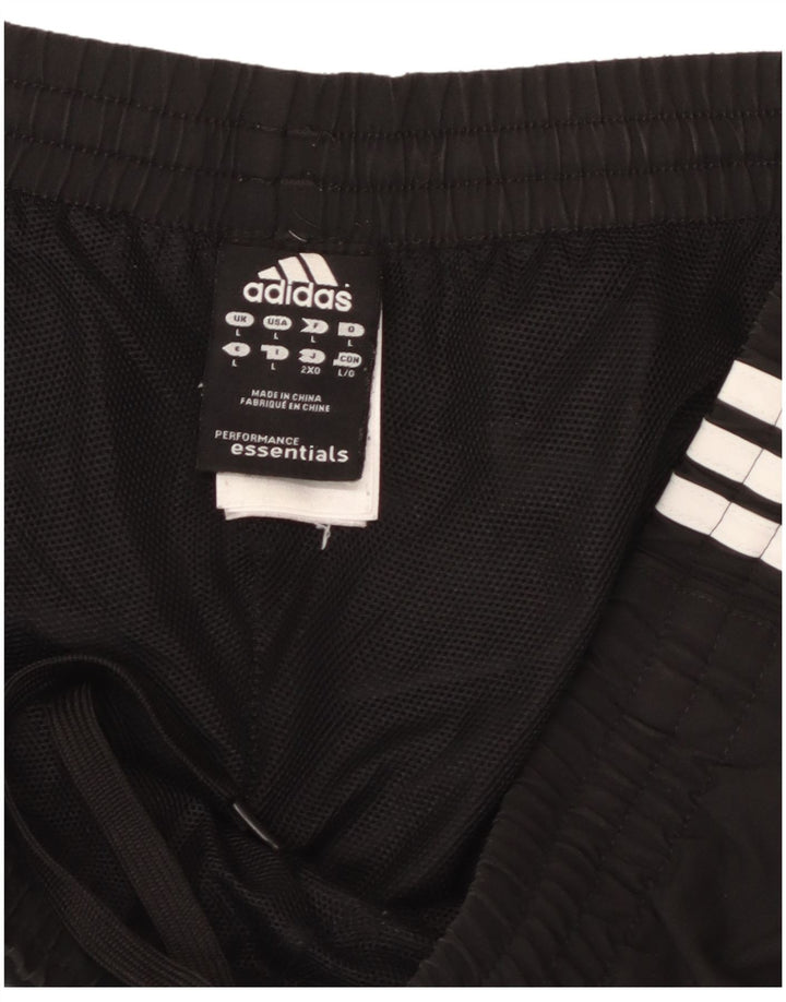 Pantaloncini sportivi ADIDAS Climalite da uomo grandi in poliestere nero