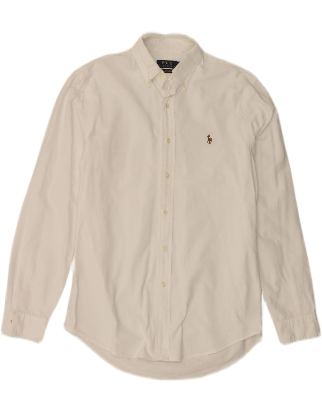 Polo Ralph Lauren Camicia slim fit da uomo in cotone bianco medio