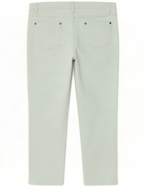 Pantaloni capri slim da donna Weird Fish UK 12 Medium W32 L23 Turchese Cotone