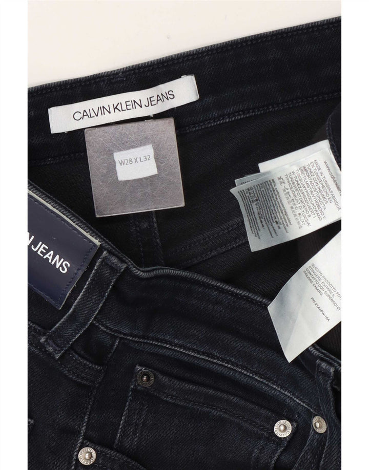 Jeans slim da uomo Calvin Klein W28 L32 cotone blu navy