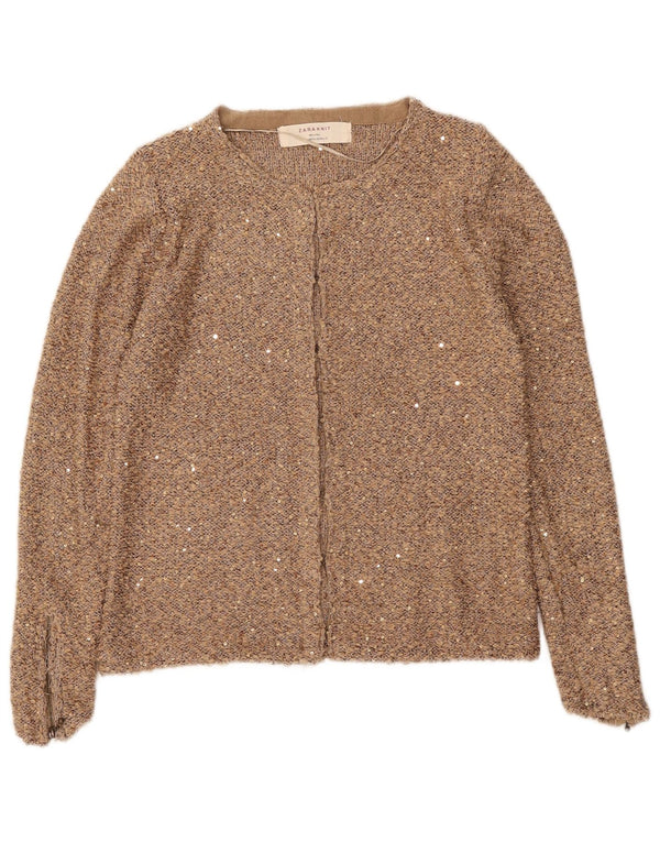 Maglione cardigan da donna Zara UK 12 Beige medio