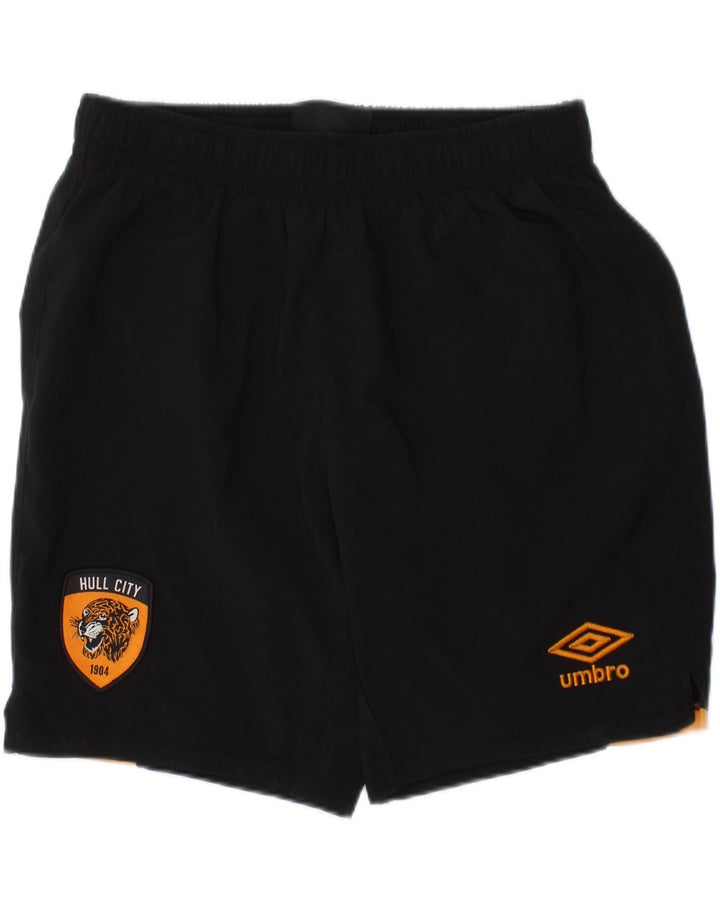 Pantaloncini sportivi da bambino UMBRO 8-9 anni in poliestere nero