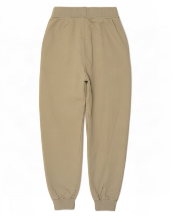 Pantaloni da tuta da donna a vita alta Zara UK 12 Cotone beige medio