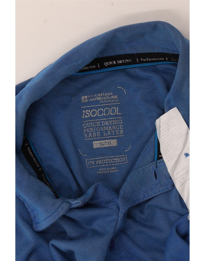 Polo IsoCool da uomo Mountain Warehouse XL in cotone blu