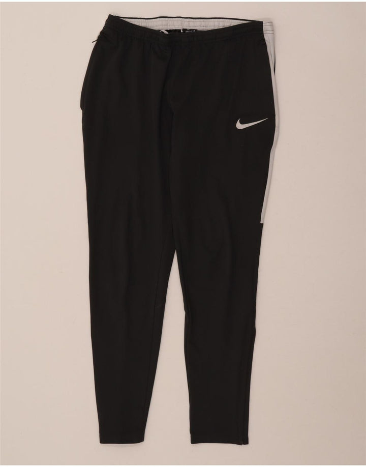 Pantaloni da tuta Nike Dri Fit da uomo, piccoli, in poliestere color block grigio
