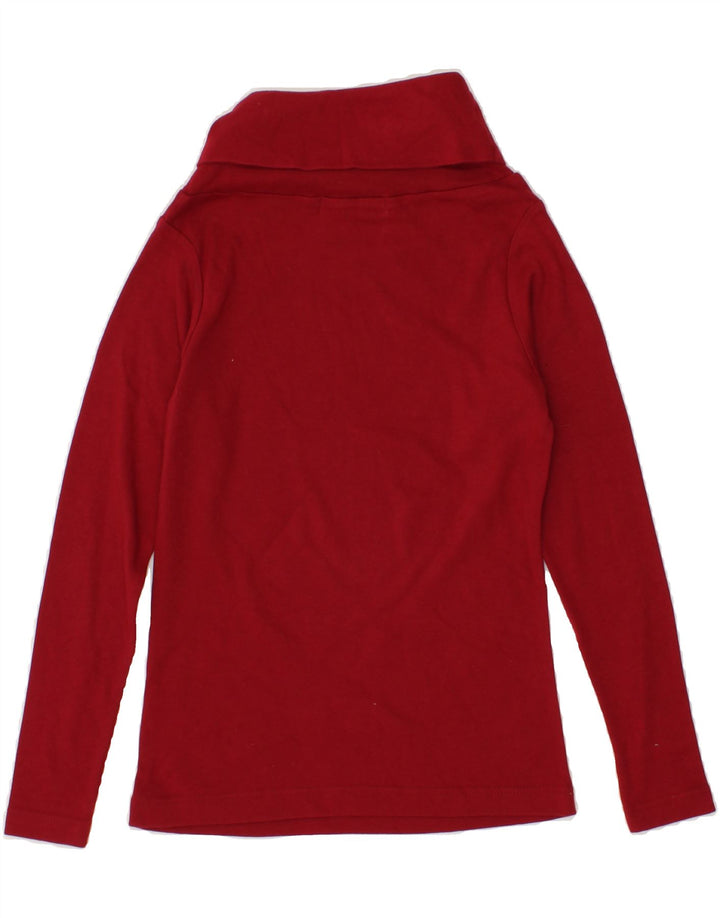 PACO Womens Hooded Top Long Sleeve UK 8 Small Red Cotton Vintage Paco and Second-Hand Paco from Messina Hembry 