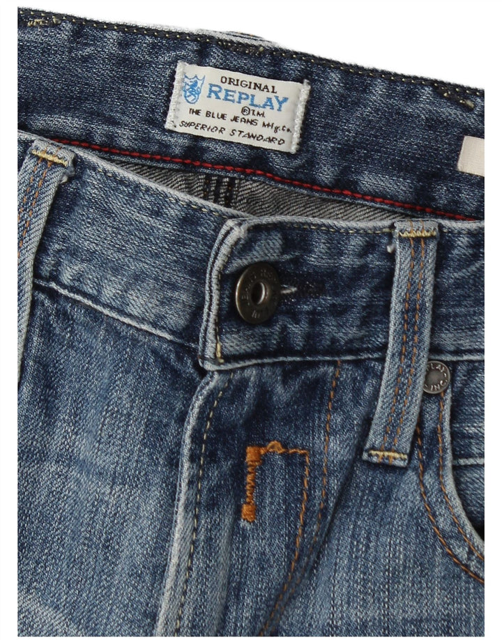 Replay Pantaloncini di jeans Jeto da uomo W32 grandi blu