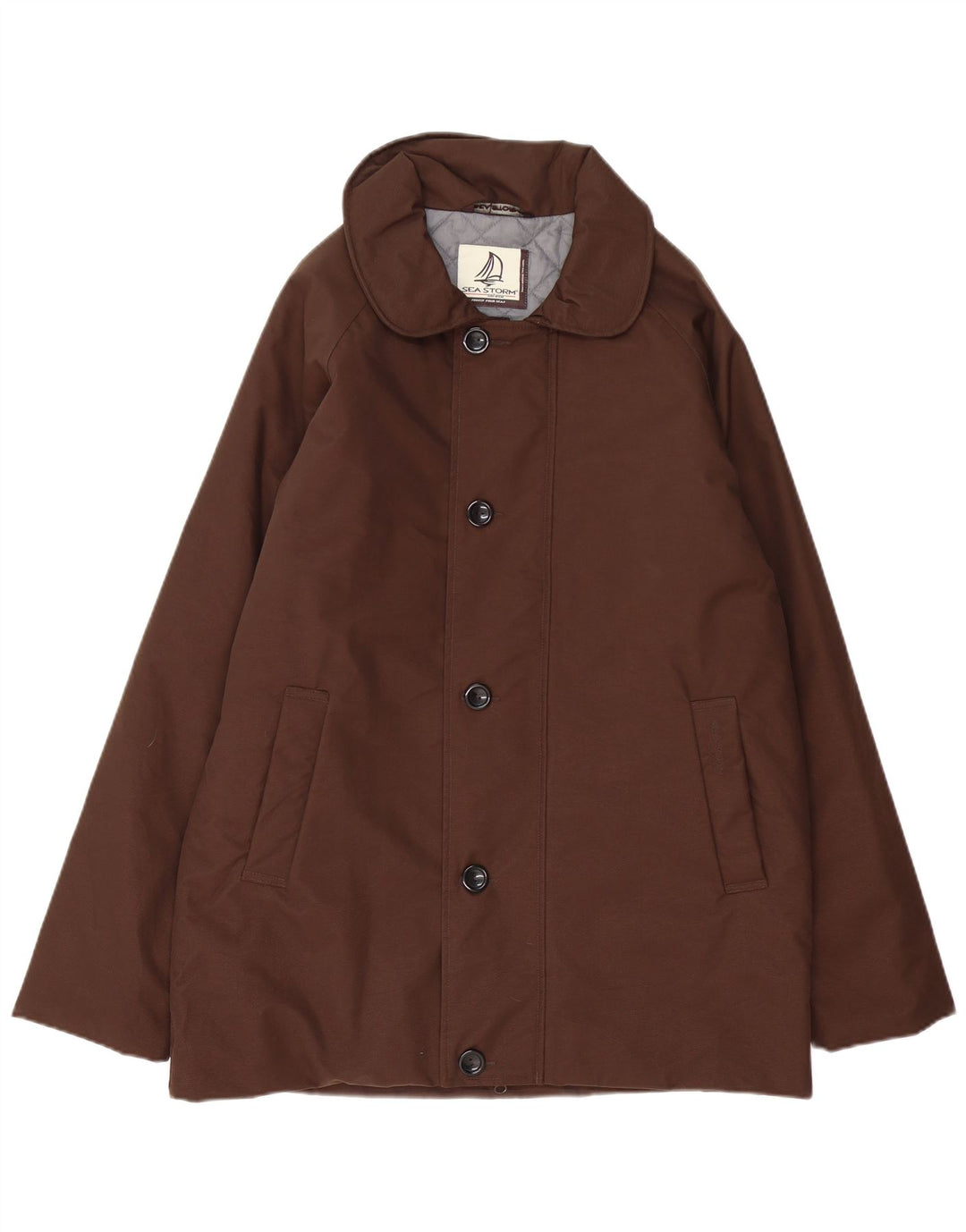 Giacca a vento da uomo Sea Storm UK 40 Large Marrone Nylon