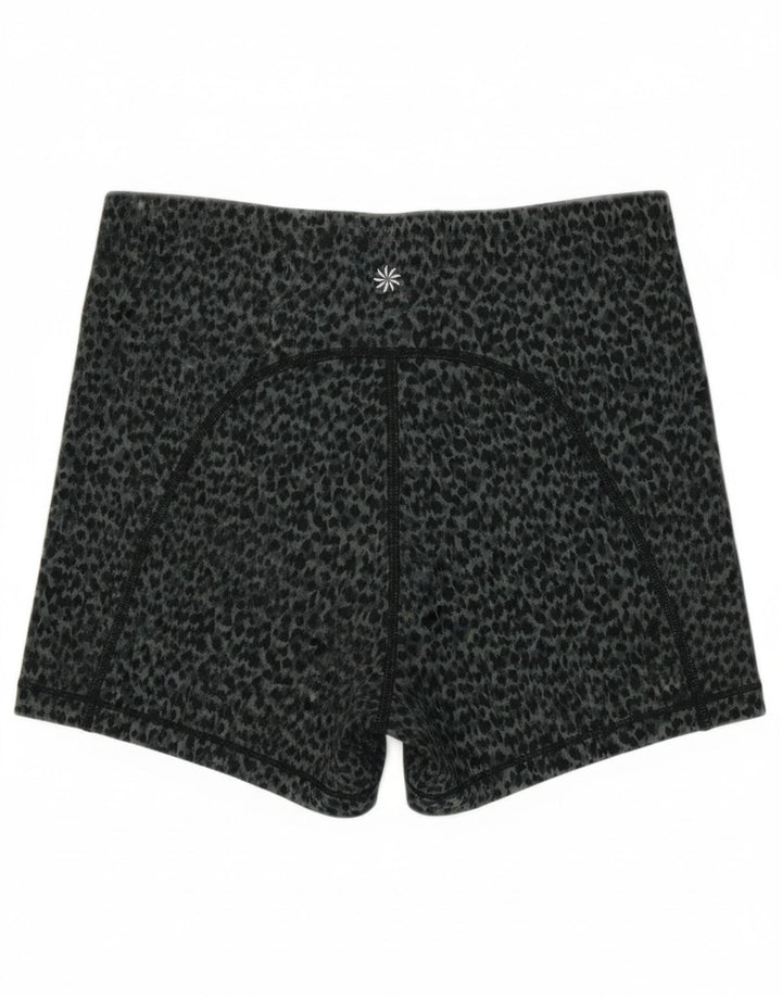 Pantaloncini sportivi da donna Athleta UK 8 Poliestere con stampa animalier grigio piccolo