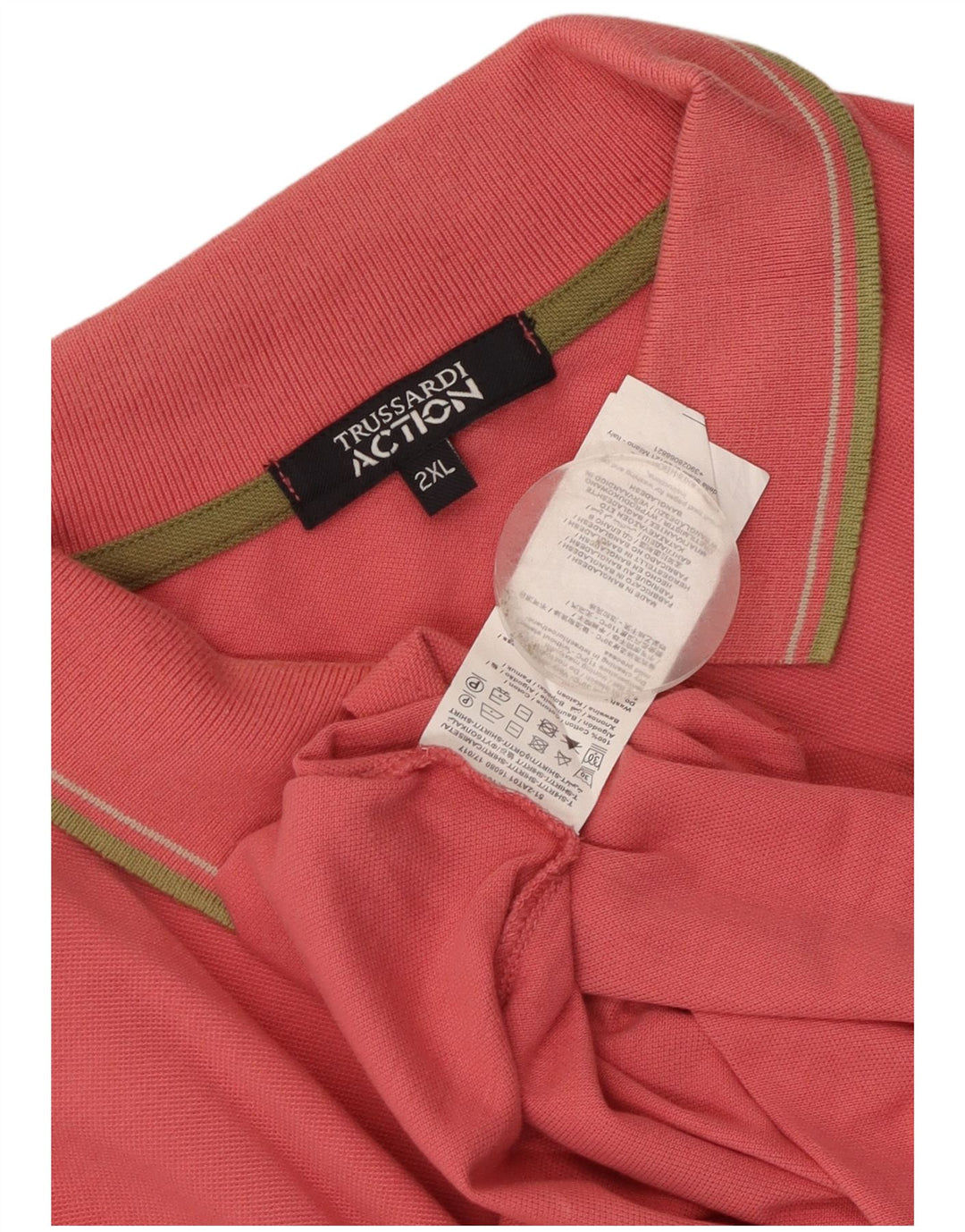 Polo Uomo Trussardi 2XL Cotone Rosa