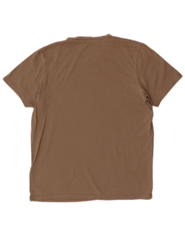 T-shirt da uomo Jack & Jones Top in cotone marrone medio