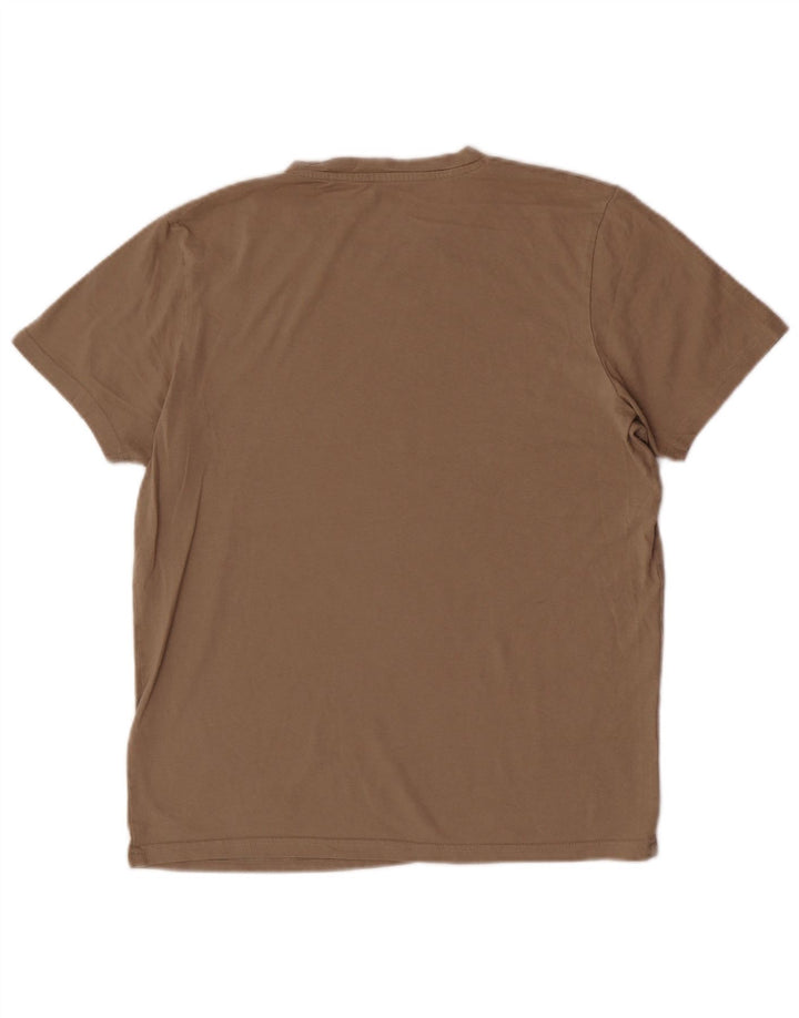 T-shirt da uomo Jack & Jones Top in cotone marrone medio