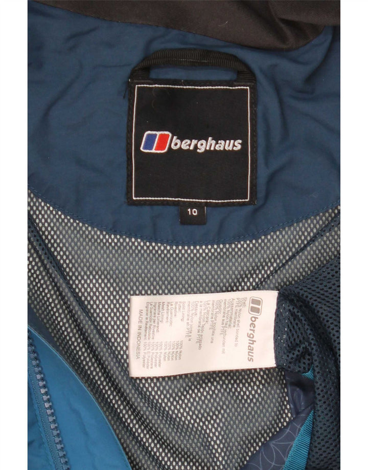 Giacca antipioggia oversize con cappuccio da donna Berghaus UK 10 Small Blue Colourblock
