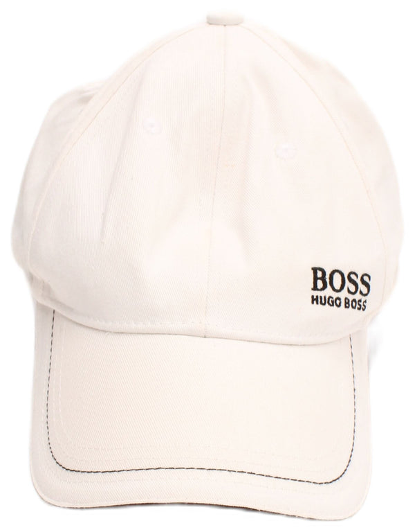 Berretto da baseball grafico da uomo Hugo Boss taglia unica in cotone bianco