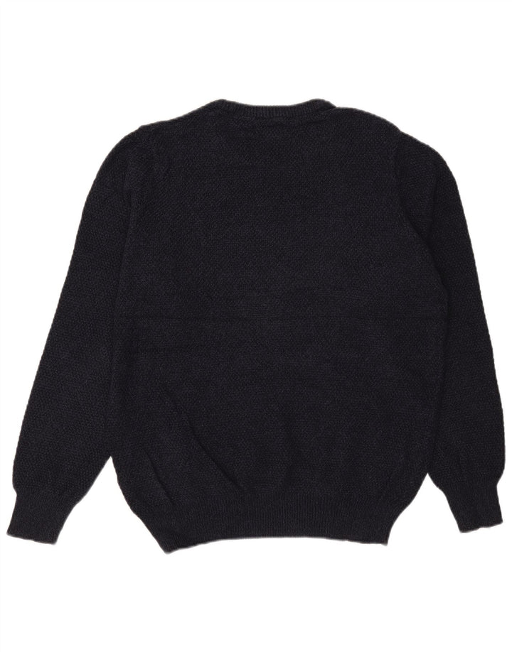 Maglione maglione girocollo da uomo Marks & Spencer su misura blu navy medio