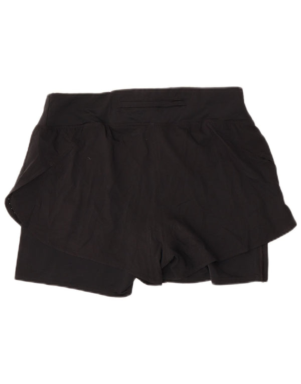 Pantaloncini sportivi Nike da donna Dri Fit UK 14 Large Nero Poliestere