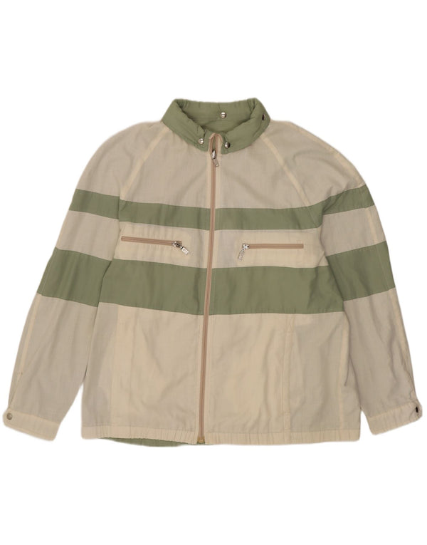 Giacca reversibile con cappuccio vintage da uomo IT 52 XL color block verde