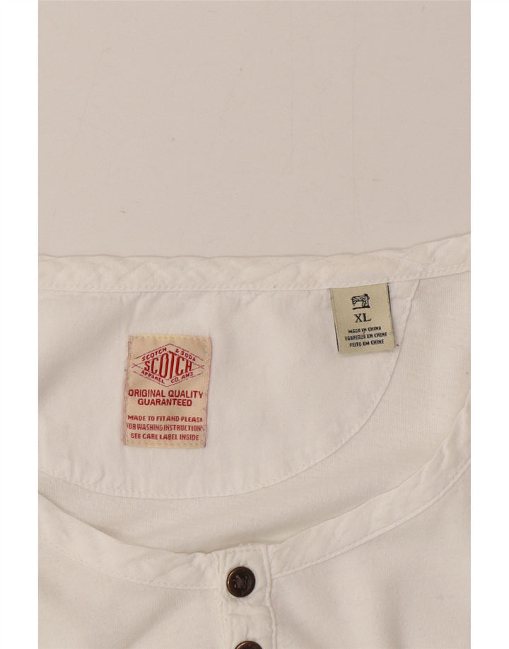 Maglia a maniche lunghe da donna Scotch & Soda UK 18 XL Bianca