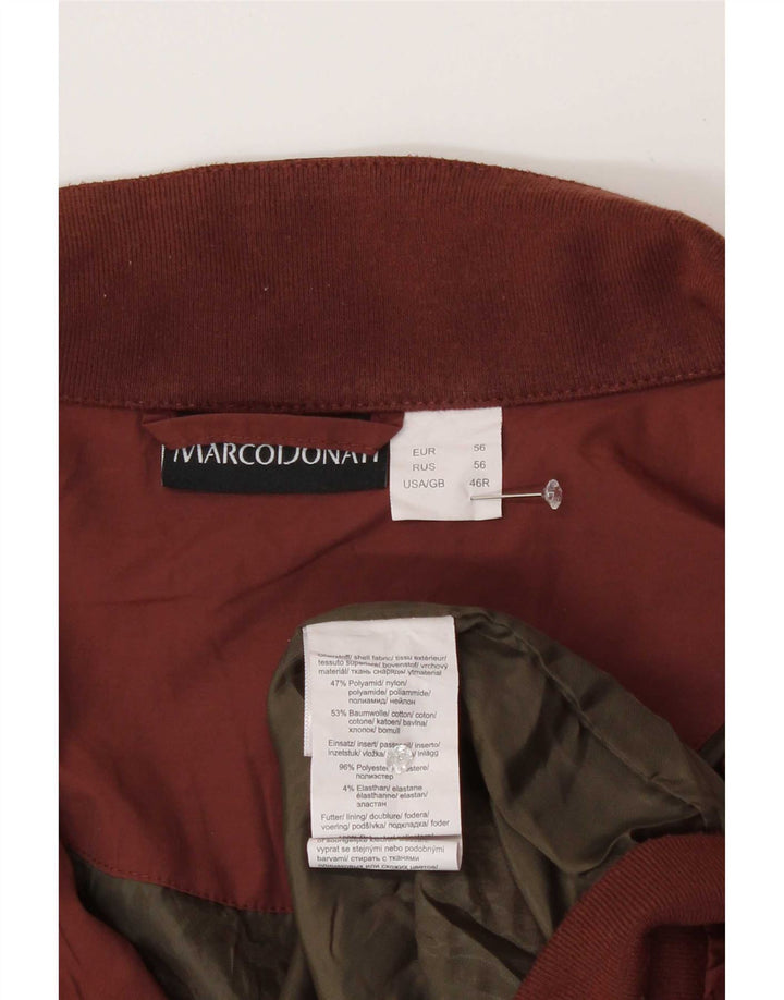 Giubbotto bomber vintage da uomo UK 46 3XL marrone poliammide