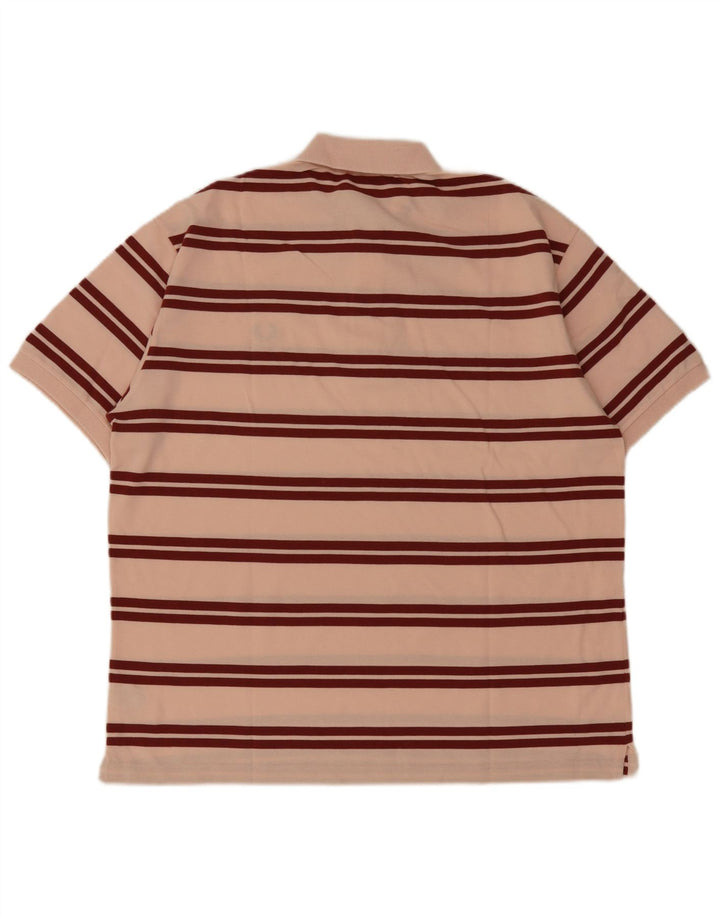 Polo da uomo Fred Perry XL in cotone a righe rosa