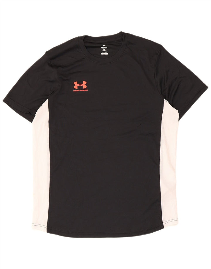 T-shirt aderente da uomo Under Armour, grande, in poliestere color block nero