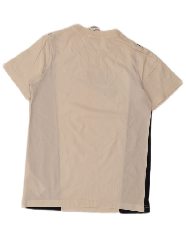 T-shirt grafica Nike per ragazzi, 12-13 anni, grande, in cotone color block beige