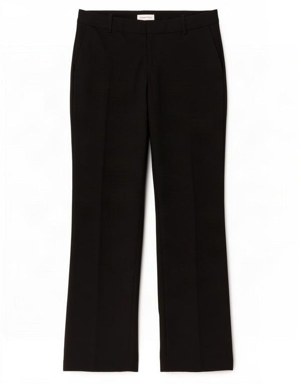 Calvin Klein Womens Bootcut Suit Trousers W32 L30 Black Polyester