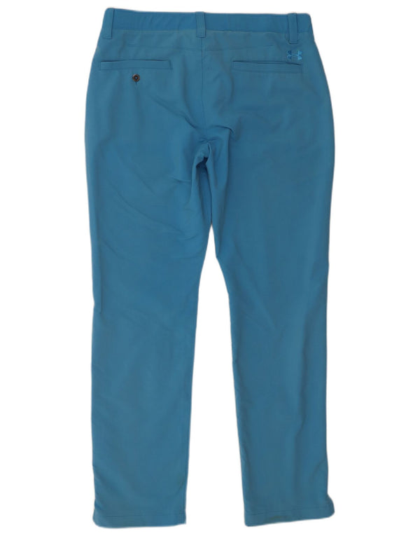 Pantaloni chino dritti da uomo Under Armour W34 L32 nylon blu