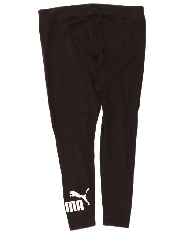 Leggings grafici da donna Puma UK 18 XL cotone nero