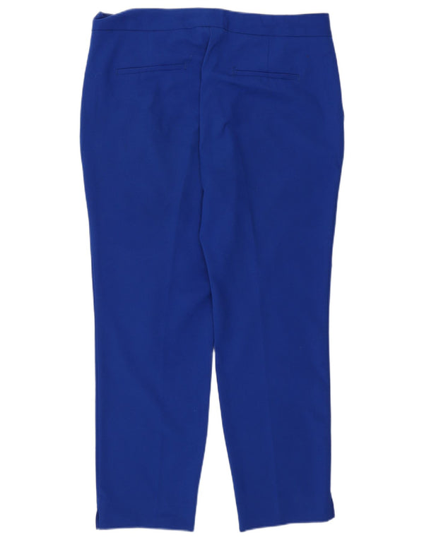 Pantaloni skinny corti da donna Zara EU 40 medi W30 L26 poliestere blu