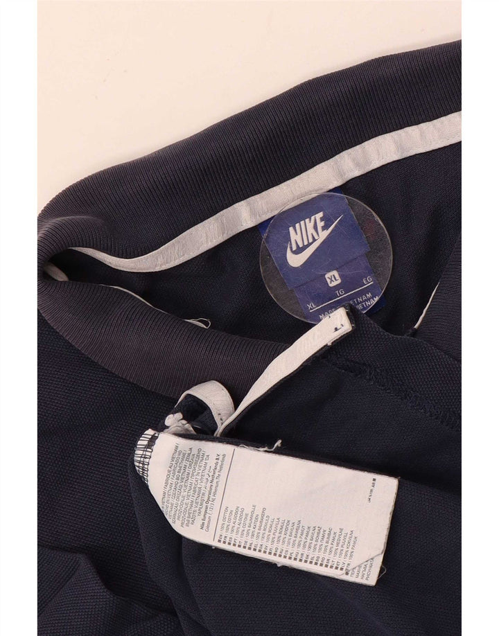 Polo Nike da uomo XL in cotone blu navy