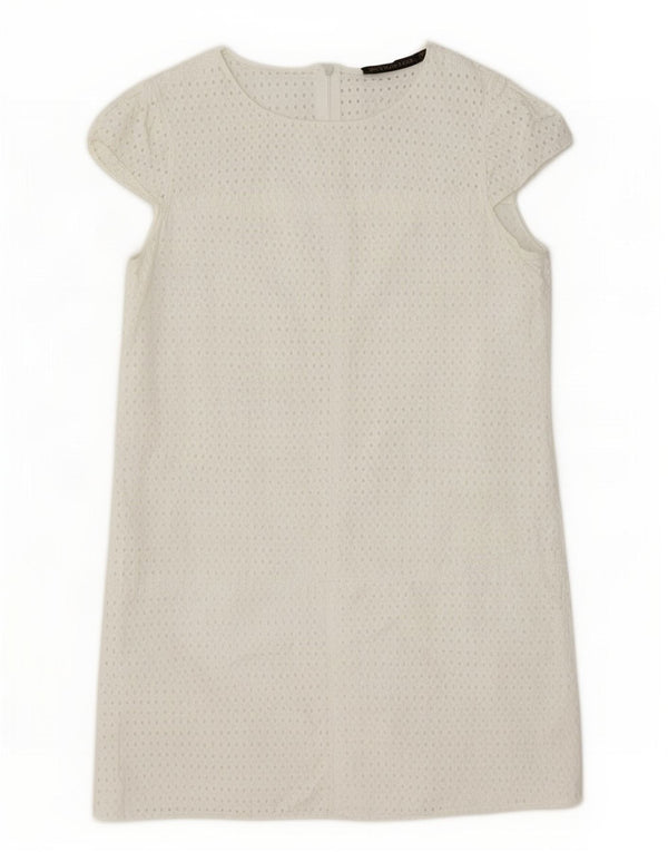 Abito a trapezio da donna Zara UK 12 bianco medio