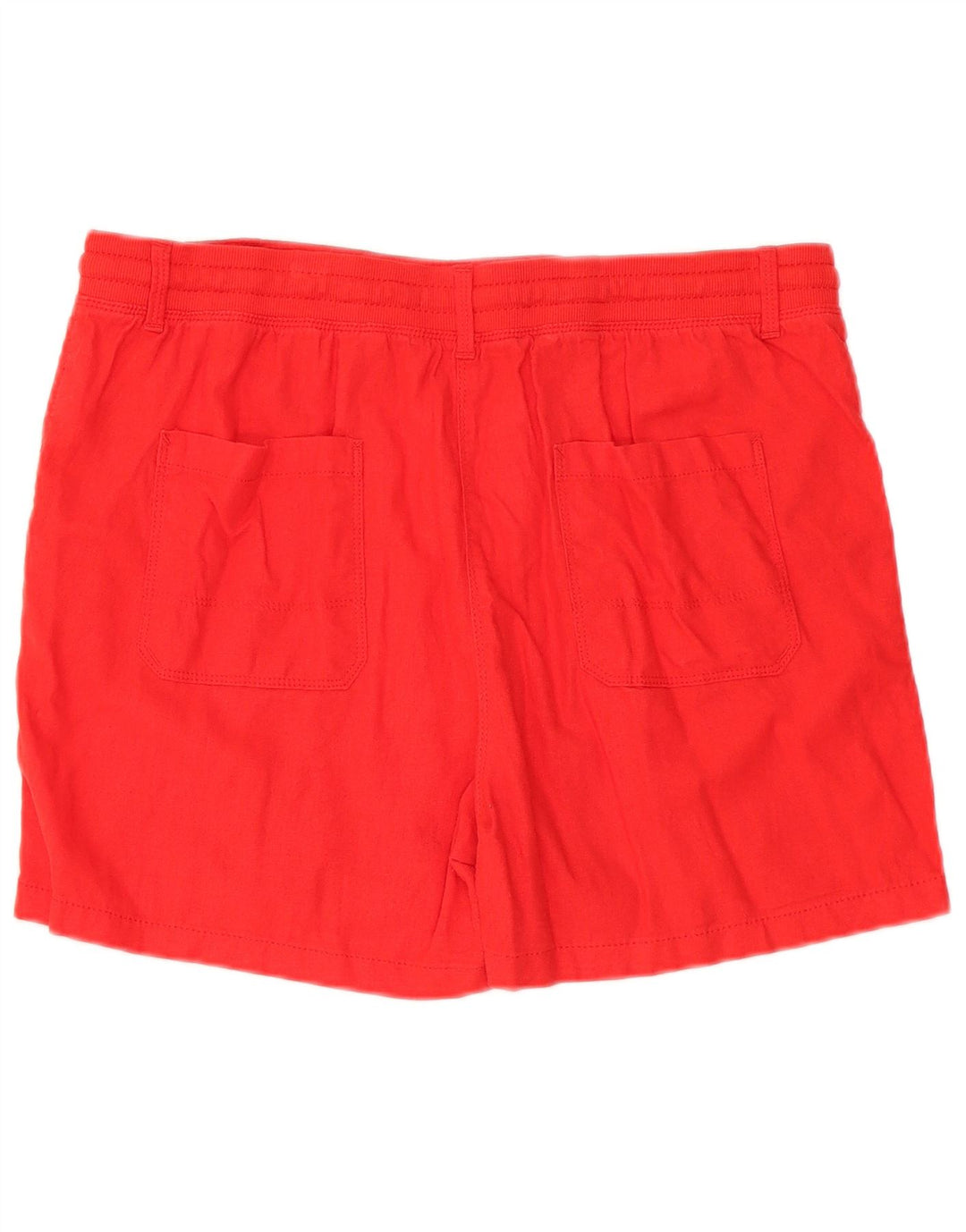 Pantaloncini chino da donna Marks & Spencer UK 14 Large W34 Lino rosso
