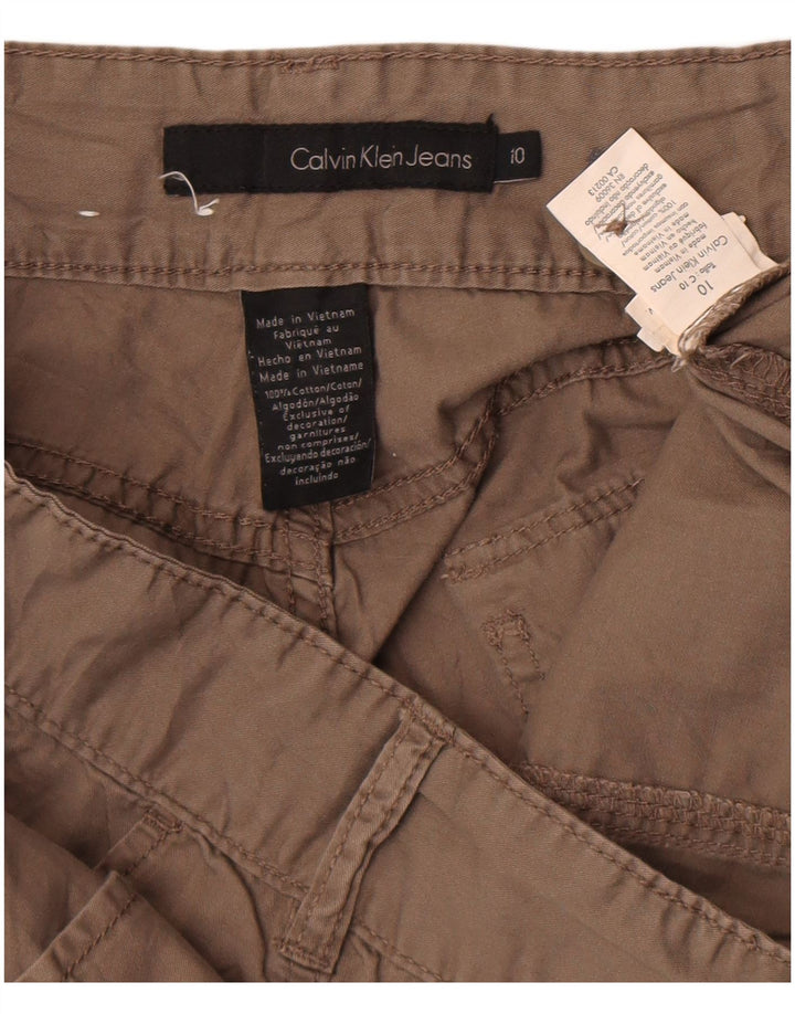 Pantaloncini cargo da donna Calvin Klein US 10 Medium W32 Cotone grigio