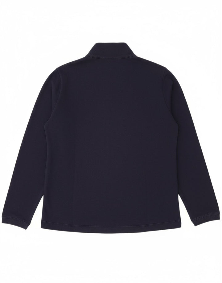 CHAMPION Womens Tracksuit Top Jacket UK 16 Large Navy Blue Cotton