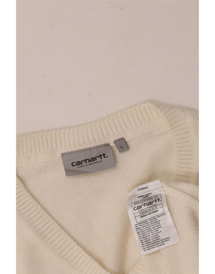 Carhartt Canottiera da uomo Canotta grande in cotone bianco