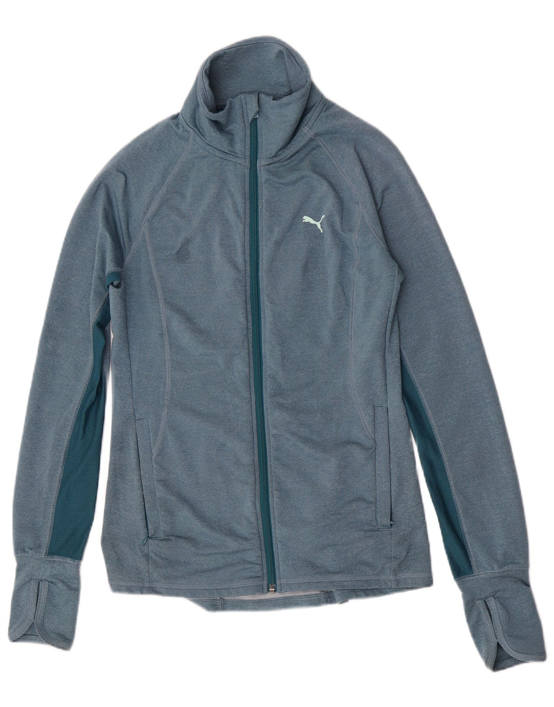 Giacca da tuta da donna Puma UK 8 Small Blu Colourblock Poliestere