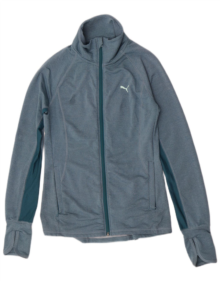 Giacca da tuta da donna Puma UK 8 Small Blu Colourblock Poliestere