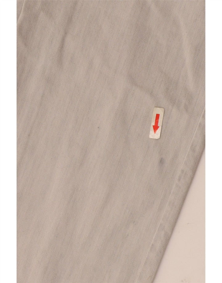 Jeans Dritti Donna Trussardi W30 L27 Cotone Grigio